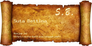 Suta Bettina névjegykártya