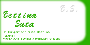 bettina suta business card
